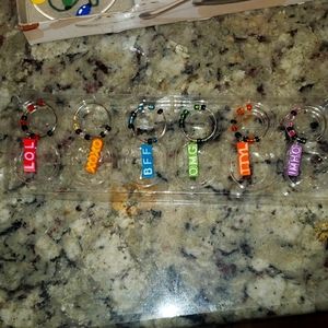 3 for $15 Wine Charms set of six